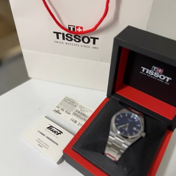 Tissot Accessories - Tissot Silver and Blue Watch